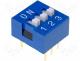 DIP-SWITCH - Switch DIP SWITCH Poles number 3 ON OFF 0.05A/12VDC  25÷80°C