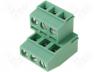 Terminal block double deck angled 90 0.14÷1.5mm2 5.08mm