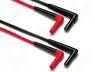 Test lead silicone 1.5m 10A red and black 2x test lead 1kV