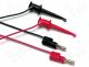 Test lead 0.9m 15A red and black 2x test lead 30V