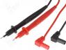 Test lead 0.7m 60VDC red and black 2x test lead