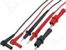 Multimeter accessories - Test lead PVC 1m 10A red and black 0÷50C Ø 2mm