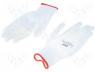 Protective gloves, Size XL, white