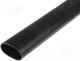 HA67-44.4/7.4 - Heat shrink sleeve, glued, 6 1, 44.4mm, L 1000mm, black