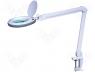 Mobile lamps with magnifier - Desktop lamp with magnifier, Mag 5dpt(x2.25), Illumination LED