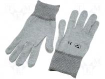 GLOVE-ESD-RS1/L - Protective gloves, ESD version, Size L