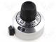 G-16-1-11 - Precise knob, with counting dial, Shaft d 6.35mm, Ø22.2x22.2mm