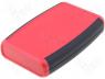   - Enclosure multipurpose, 1553, X 79mm, Y 117mm, Z 24mm, ABS, red