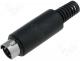 MDC-006 - Plug, DIN mini, male, PIN 6, soldering, for cable