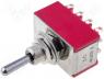 IC4201T1B1M1QE - Switch toggle, 3-position, 4P3T, ON-OFF-ON, 5A/125VAC, 5A/28VDC