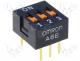 A6E-3101 - Switch DIP-SWITCH, Poles number 3, ON-OFF, 0.025A/24VDC, 100M