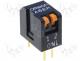 A6ER-2101 - Switch DIP-SWITCH, Poles number 2, ON-OFF, 0.025A/24VDC, 100M