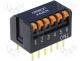 A6ER-6101 - Switch DIP-SWITCH, Poles number 6, ON-OFF, 0.025A/24VDC, 100M