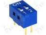 DSR-02 - Switch DIP-SWITCH, Poles number 2, ON-OFF, 0.05A/12VDC, -20÷70C