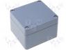 Varius Boxes - Enclosure multipurpose, X 80mm, Y 82mm, Z 55mm, ABS, dark grey