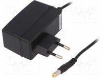 Power supply  switched-mode, 5VDC, 4A, Out  5,5/2,1, 20W, Plug  EU