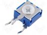 Trimmer - Potentiometer mounting, single turn, vertical, 1M, 100mW, 20%