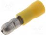 ST-041/Y - Terminal round, male, d 5mm, 4÷6mm2, crimped, for cable, insulated