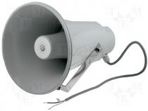 Loudspeaker, horn, 30W, 100, 500÷5500Hz, Sound level 110dB, IP66