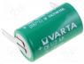 BAT-CR1/2AA-ST - Battery lithium, 3V, 1/2AA,1/2R6, soldering lugs, Ø14.6x25mm