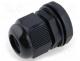 Cables - Cable gland, PG13,5, IP68, Mat polyamide, black, UL94V-2, 15.8mm