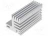  IC - Heatsink extruded, TO220, natural, L 50mm, W 30mm, H 31mm, 7.8K/W