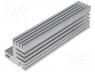 Heatsink extruded, TO220, natural, L 94mm, W 30mm, H 31mm, 5.1K/W
