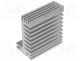 Heatsink extruded, TO220, natural, L 50mm, W 55mm, H 31mm, 5.8K/W