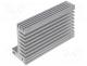 Heatsink extruded, TO220, natural, L 84mm, W 55mm, H 31mm, 5K/W