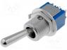 Switch toggle, 2-position, DPDT, ON-ON, 3A/250VAC, 0.05A/10VDC
