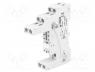Relay socket - Socket, PIN 8, 12A, 300VAC, Mounting DIN, on panel, -40÷70C