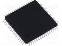AVR microcontroller, EEPROM  512B, SRAM  1kB, Flash  16kB, TQFP64