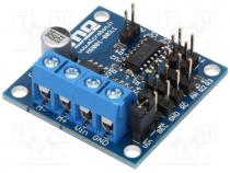 DC-motor driver, Icont out per chan 2A, Uin mot 7÷30V, Imax 6A