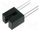 Photo interrupter - Optocoupler, slotted with flag, Out  transistor, 3mm, 30V