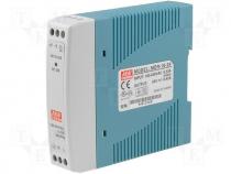 MDR-10-24 - Pwr sup.unit pulse, 10W, 24VDC, 0.42A, 85÷264VAC, 120÷370VDC, 170g