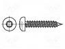B2.9X6.5/B13274 - Screw, 2,9x6,5, Head  button, Torx, steel, zinc, Cut size  TX10