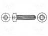 B4X10/BN13916 - Screw, for metal, 4x10, Head  button, Torx, steel, zinc, BN 13916