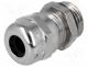  - Cable gland, PG7, IP68, Mat  brass, Body plating  nickel