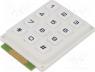 KB304-PNW - Keypad  plastic, Number of keys  12, none, plastic, 200m, 1N, 20mA