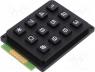 KB304-PNB - Keypad  plastic, Number of keys  12, none, plastic, 200m, 1N, 20mA