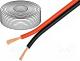 Cables - Cable  loudspeaker cable, 2x0,5mm2, stranded, OFC, black-red, 25m