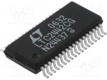 A/D converter, Channels 4, 24bit, 8ksps, 4.5÷5.5VDC, SSOP36