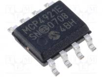 MCP4921-E/SN - D/A converter, 12bit, Channels 1, 2.7÷5.5VDC, SO8, Max INL  12LSB