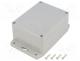 Box with outer holders - Enclosure  multipurpose, X 90mm, Y 115mm, Z 55mm, ABS, grey, IP65