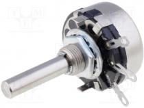  - Potentiometer  shaft, single turn, 1k, 2W, 20%, soldered, 6mm