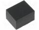 Enclosure Accesories - Self-adhesive foot, black, rubber, H 5.5mm, W 9.6mm, L 8mm