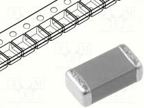 SMD capacitor - Capacitor  ceramic, MLCC, 10nF, 50V, X7R, 10%, SMD, 1206