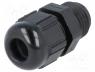 Cable Gland - Cable gland, PG7, IP68, Mat  polyamide, black, Man.series  SKINTOP