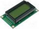 RC0802A-YHW-ESV - Display  LCD, alphanumeric, STN Positive, 8x2, green, LED, PIN 14