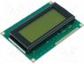 Display  LCD, alphanumeric, STN Positive, 16x4, green, LED, PIN 16